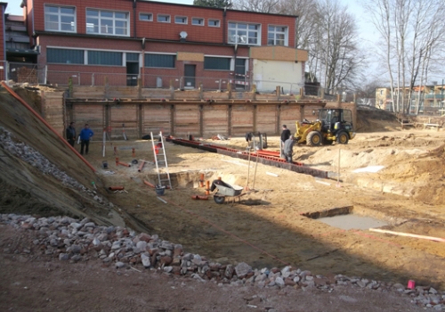 Baubeginn Zweifeldhalle Gymnasium Süderelbe